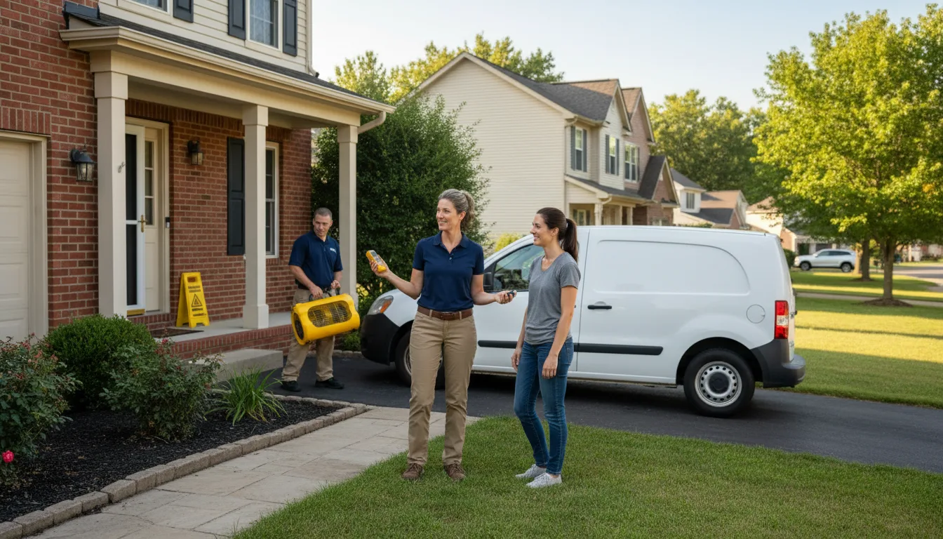 Water restoration image for Dehumidification And Cleanup Services in Birchleaf, VA